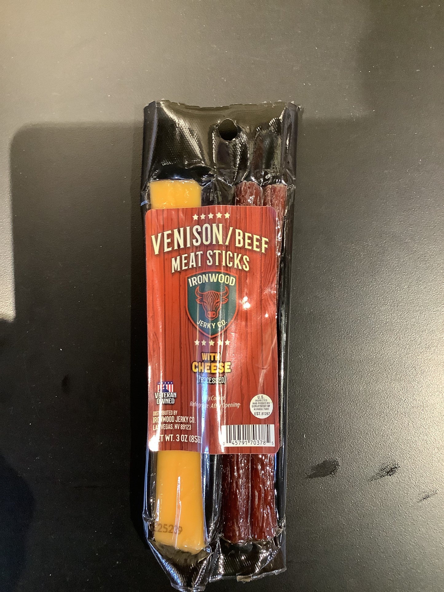 Venison meat sticks with cheese- ironwood