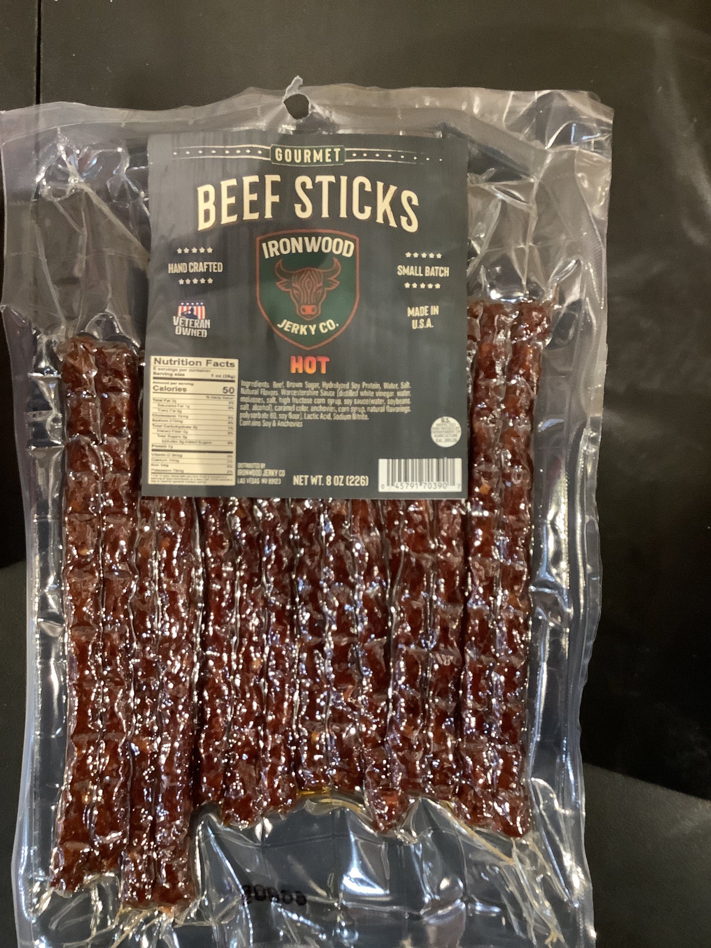 Hot beef sticks- ironwood