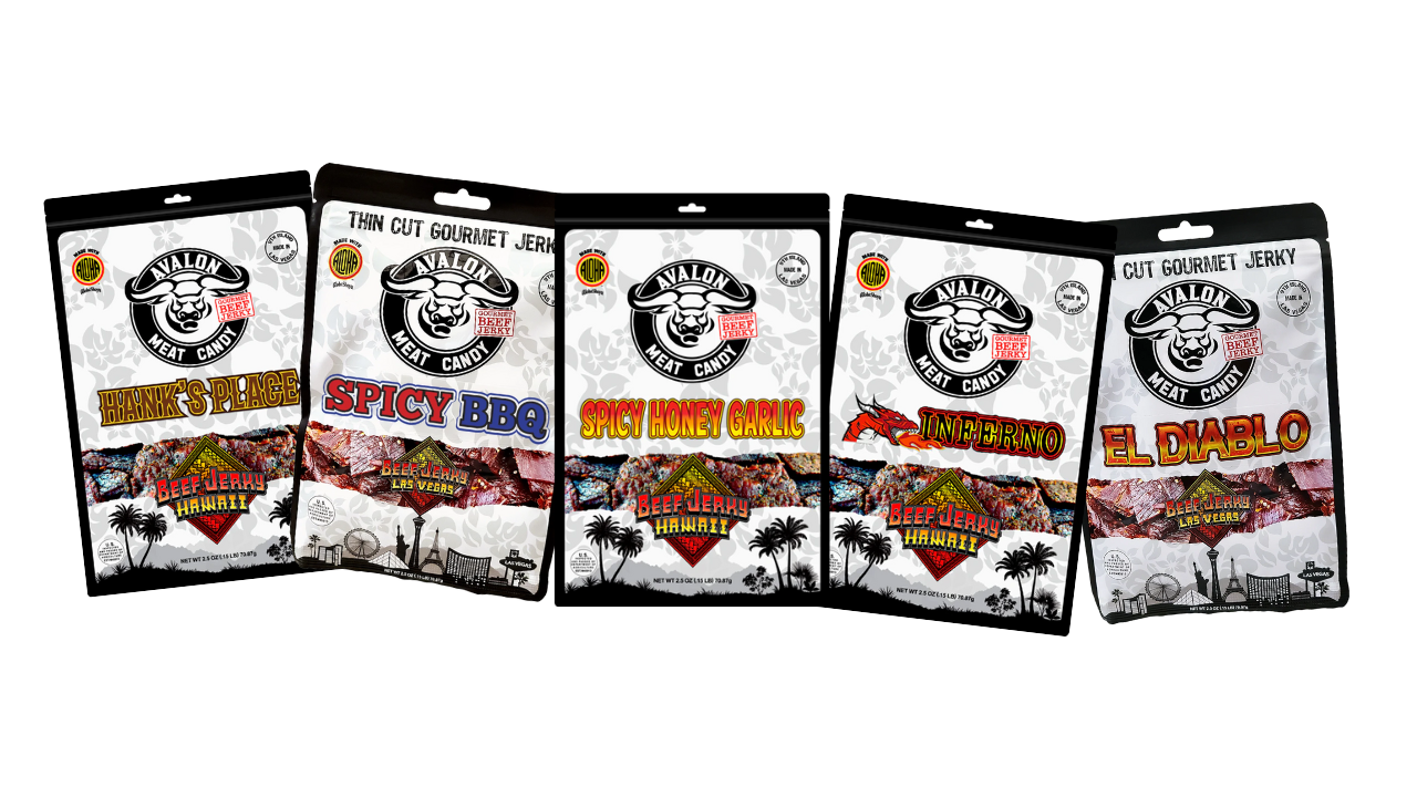 5-Pack Heat Lover’s Ultimate Snack Pack– 2.5oz Each – Hank’s Place, Spicy BBQ, Spicy Honey Garlic, Inferno, El Diablo – Kentucky Cider, Cayenne, Ghost Pepper, Habanero & Award-Winning BBQ – Thinly Sliced Angus - Spicy Beef Jerky