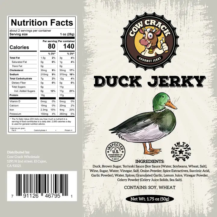 Duck jerky- cow crack