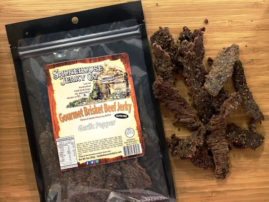 Garlic Pepper Brisket Beef Jerky - (GLUTEN FREE)