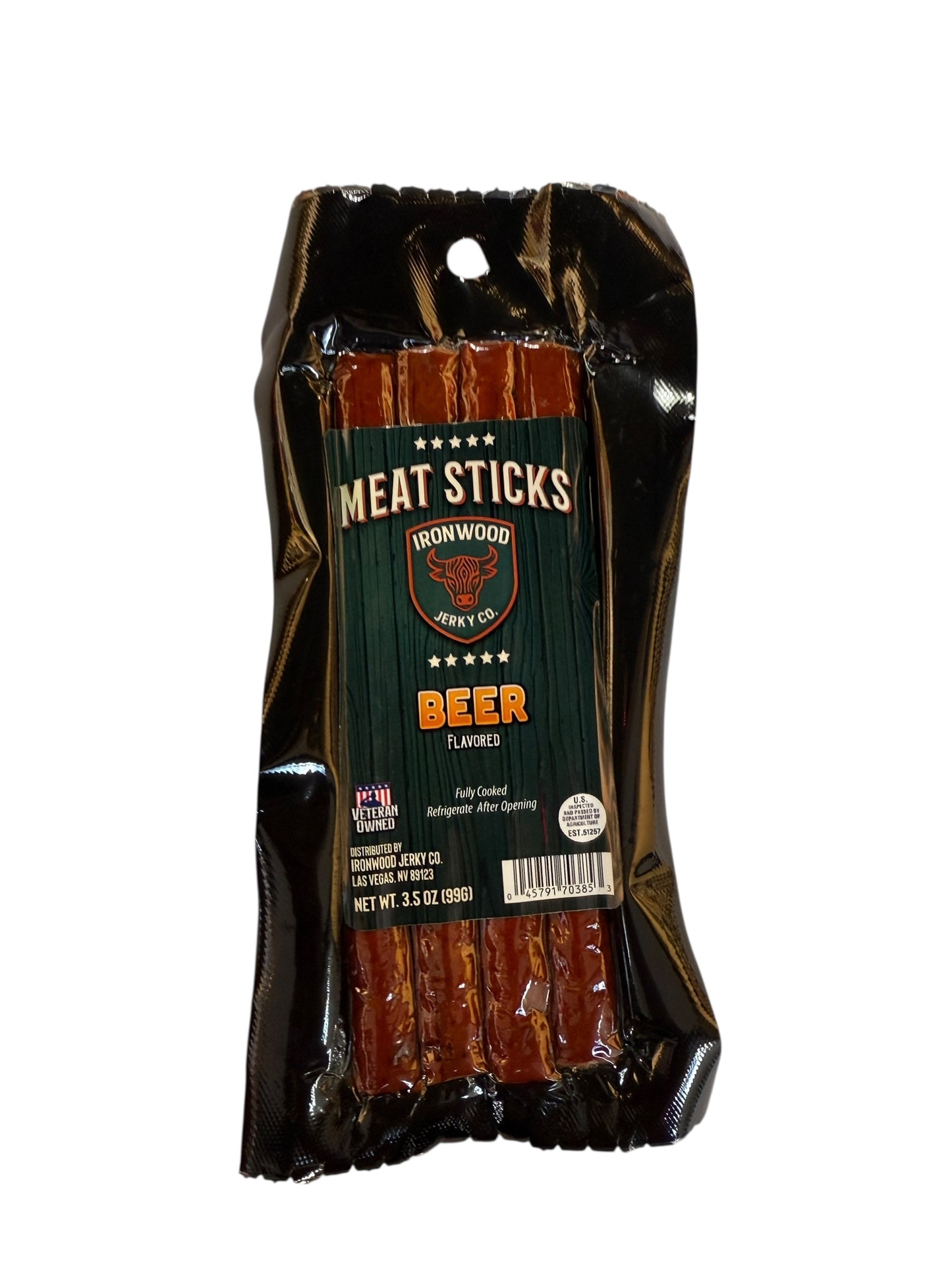 Beer Flavored Meat Snack Sticks 3.5oz