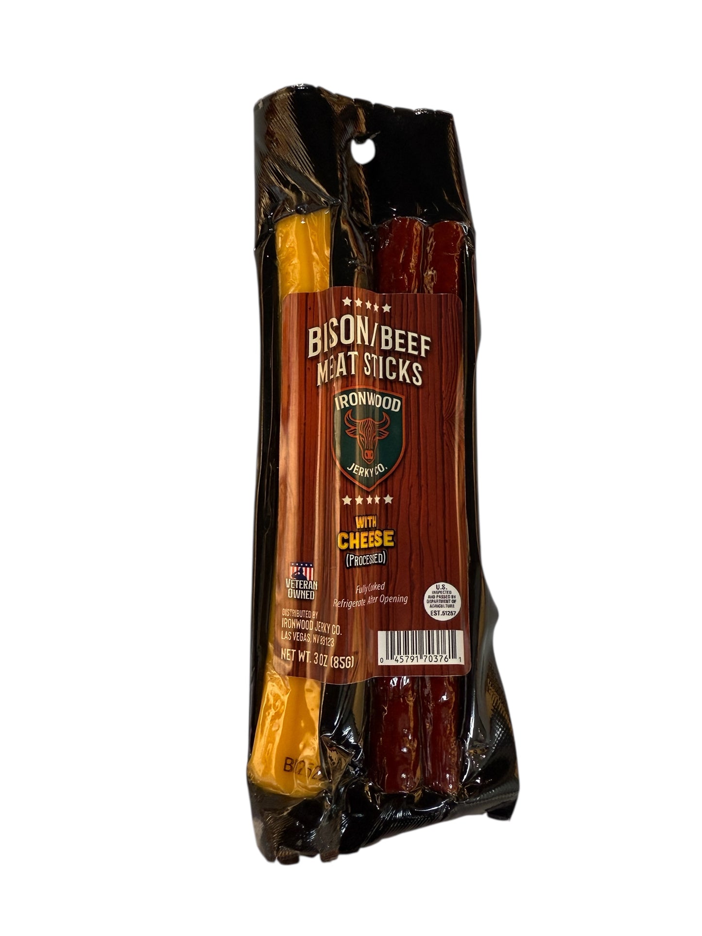 Bison Beef Snack Stick w/ Cheese 3.5oz