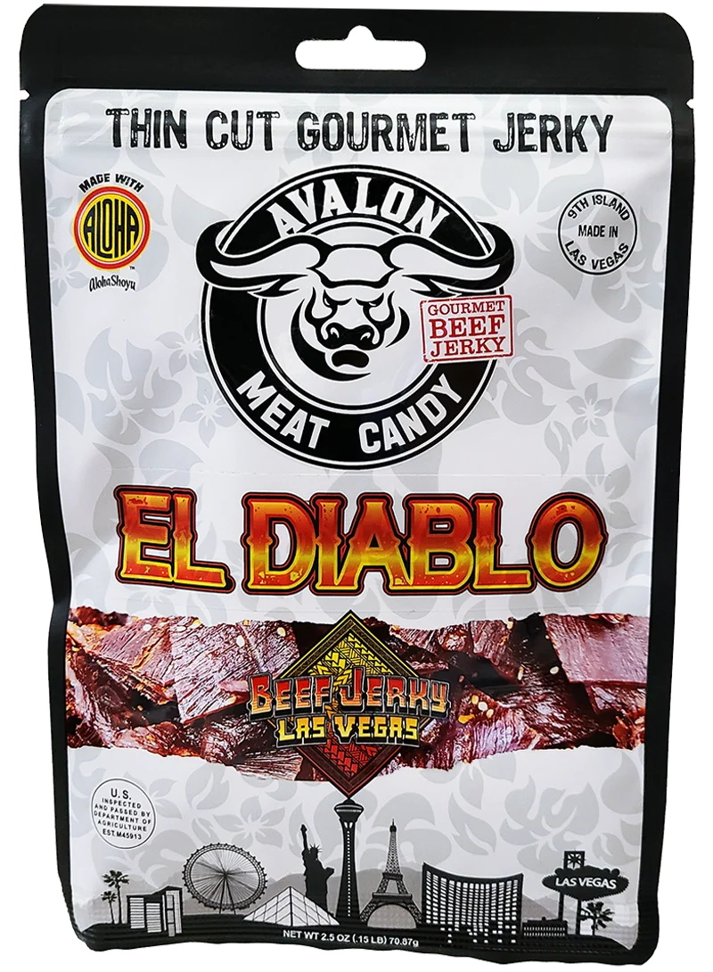 5-Pack Angus Beef Jerky – 2.5oz Each – Original, Honey Garlic, Teriyaki, Chipotle Lime, El Diablo – Bold Flavors, High Protein, Spicy & Sweet Variety Pack