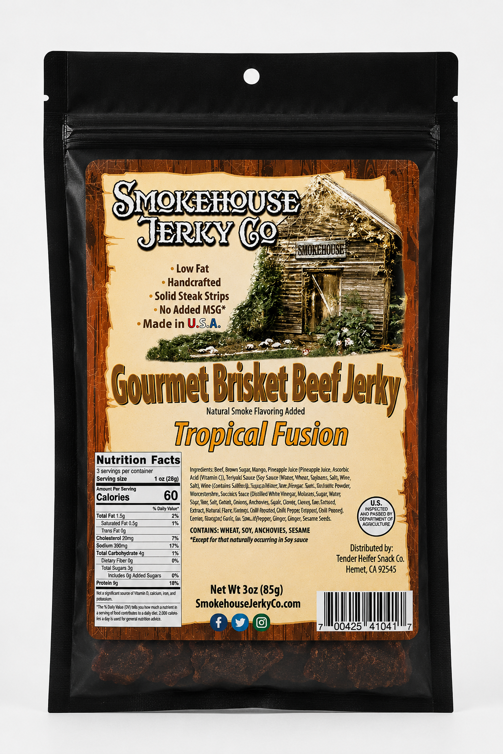 Tropical Fusion Brisket Jerky - Smokehouse