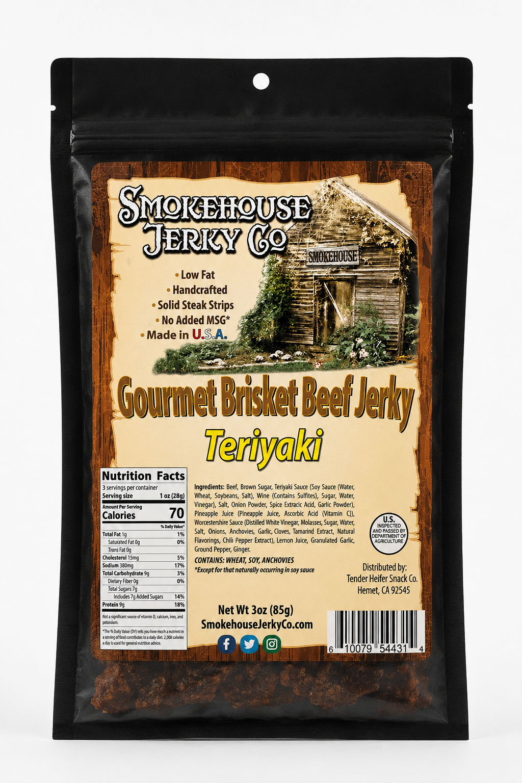 Teriyaki Jerky - Smokehouse