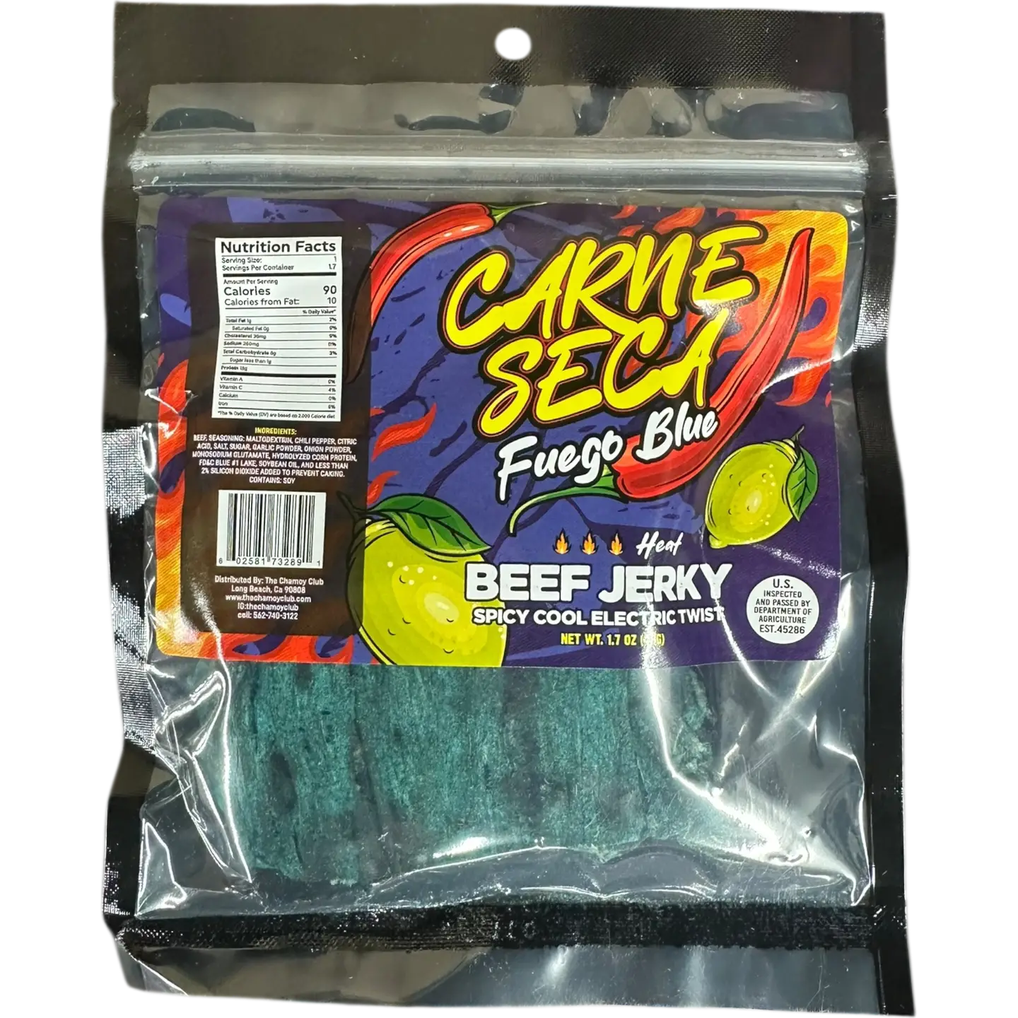 Fuego Blue- Carne Seca