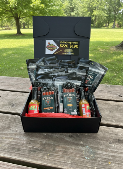 🔥 Ironwood “Mild-to-Spicy” 10-Bag Jerky Bundle