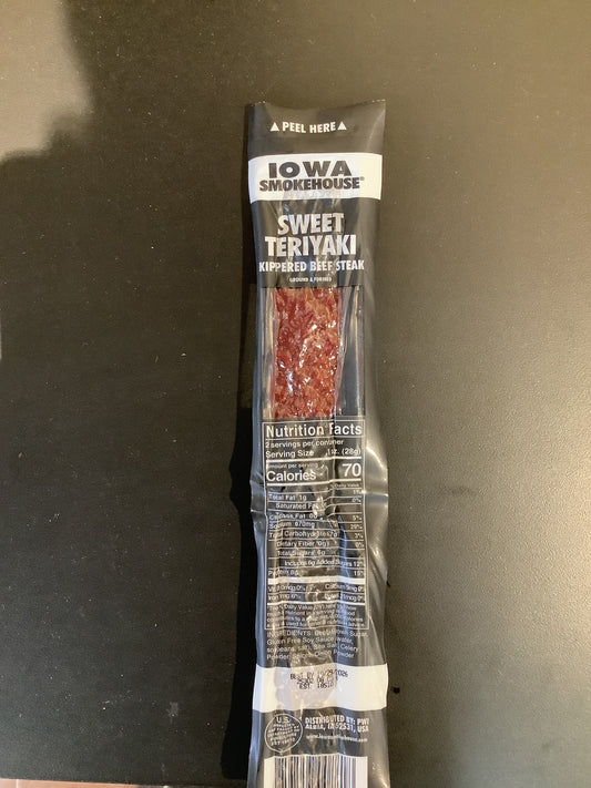 Sweet teriyaki kippered beef steak- Iowa smokehouse