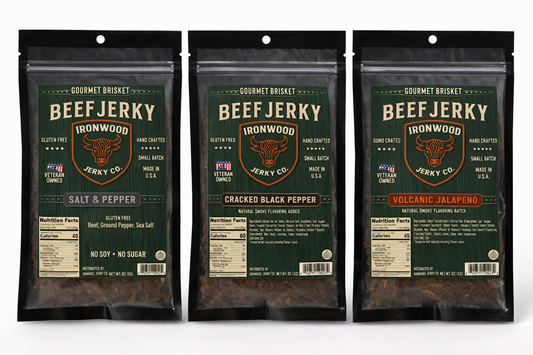 The Pepperhead 3-Pack (Savory Jerky Bundle)
