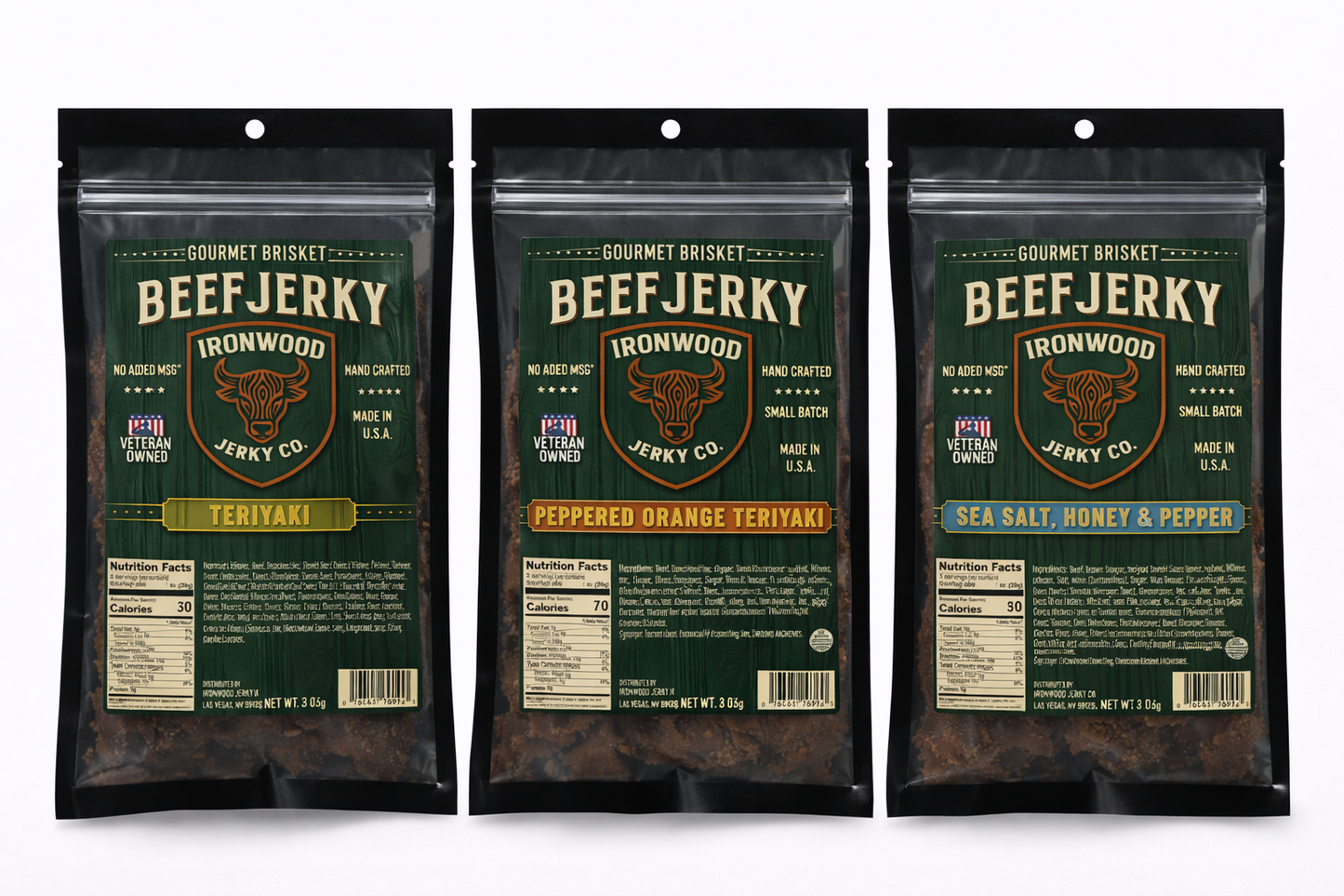 Sweet Tooth 3-Pack (Sweet Jerky Lovers Bundle)