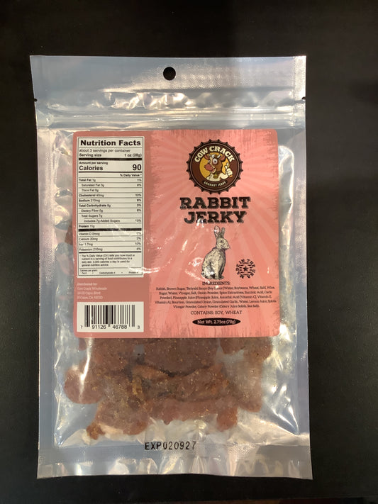 Rabbit jerky- cow crack