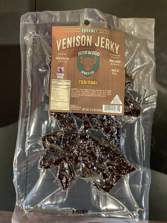 Venison jerky teriyaki- ironwood