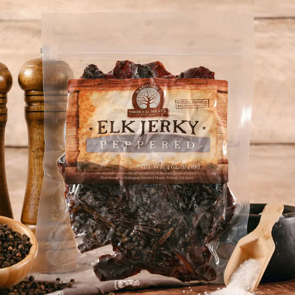 Peppered Elk Jerky - Mahogany
