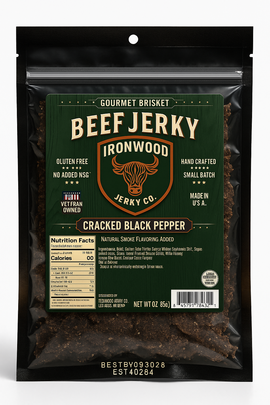 Original Flavor Brisket Beef Jerky (GLUTEN FREE)