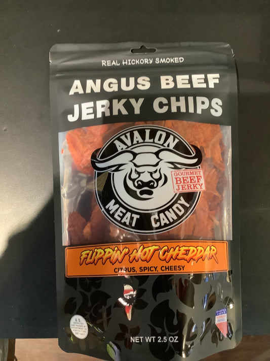 Flippin hot cheddar- Avalon beef chips