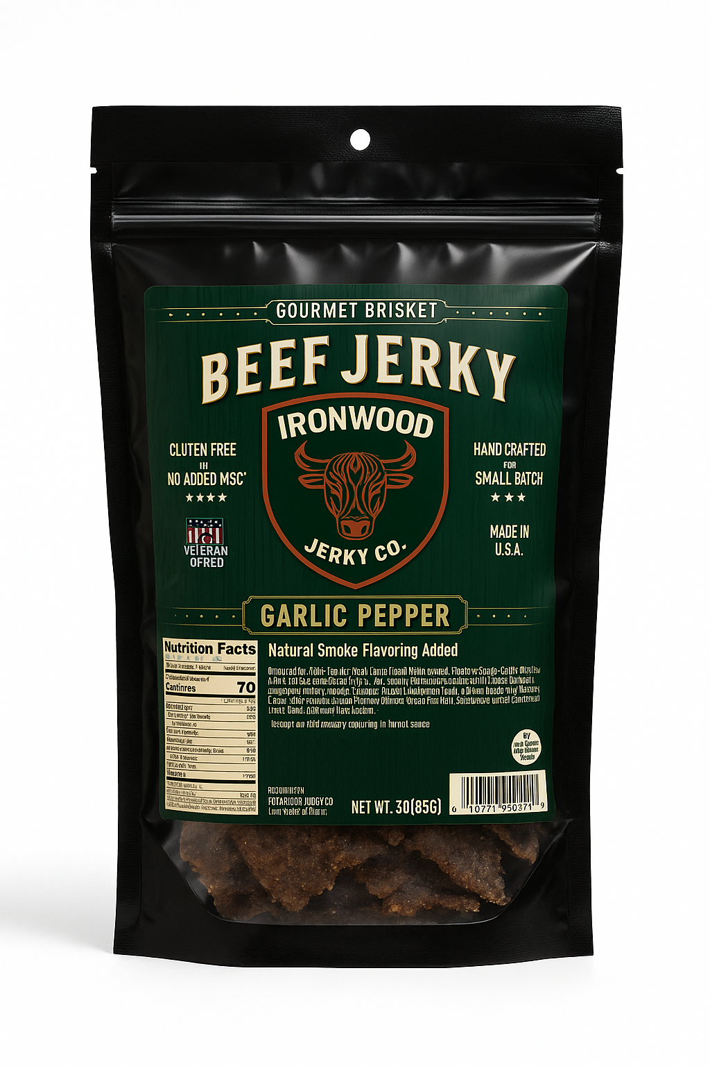 Original Flavor Brisket Beef Jerky (GLUTEN FREE)