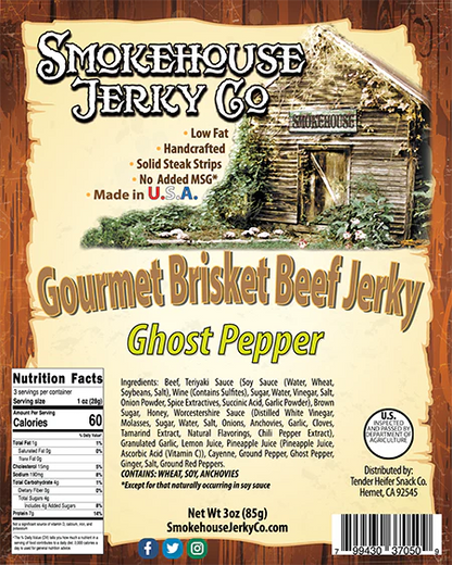 Ghost Pepper Brisket Beef Jerky