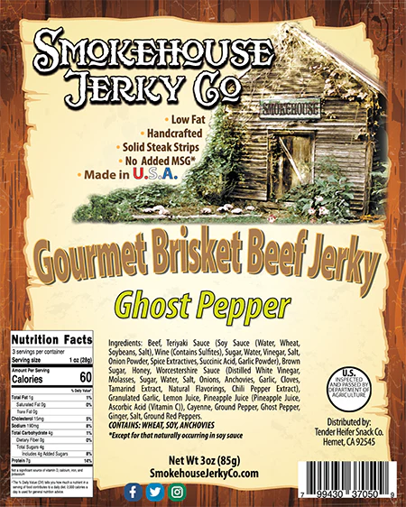 Ghost Pepper Brisket Beef Jerky