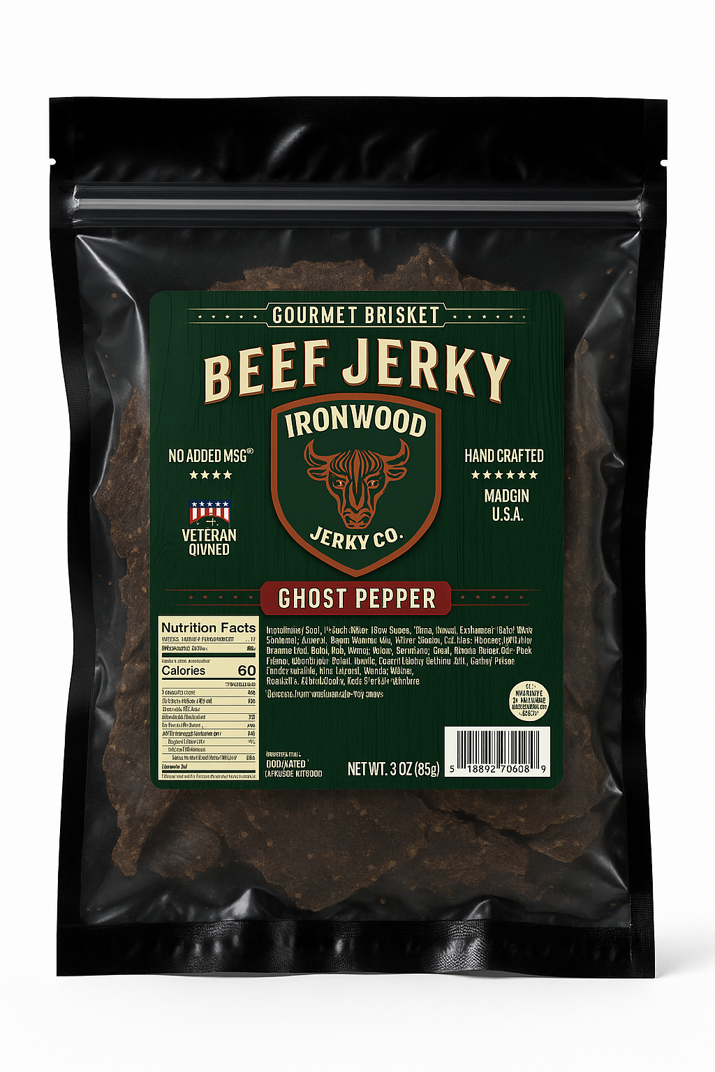 Original Flavor Brisket Beef Jerky (GLUTEN FREE)