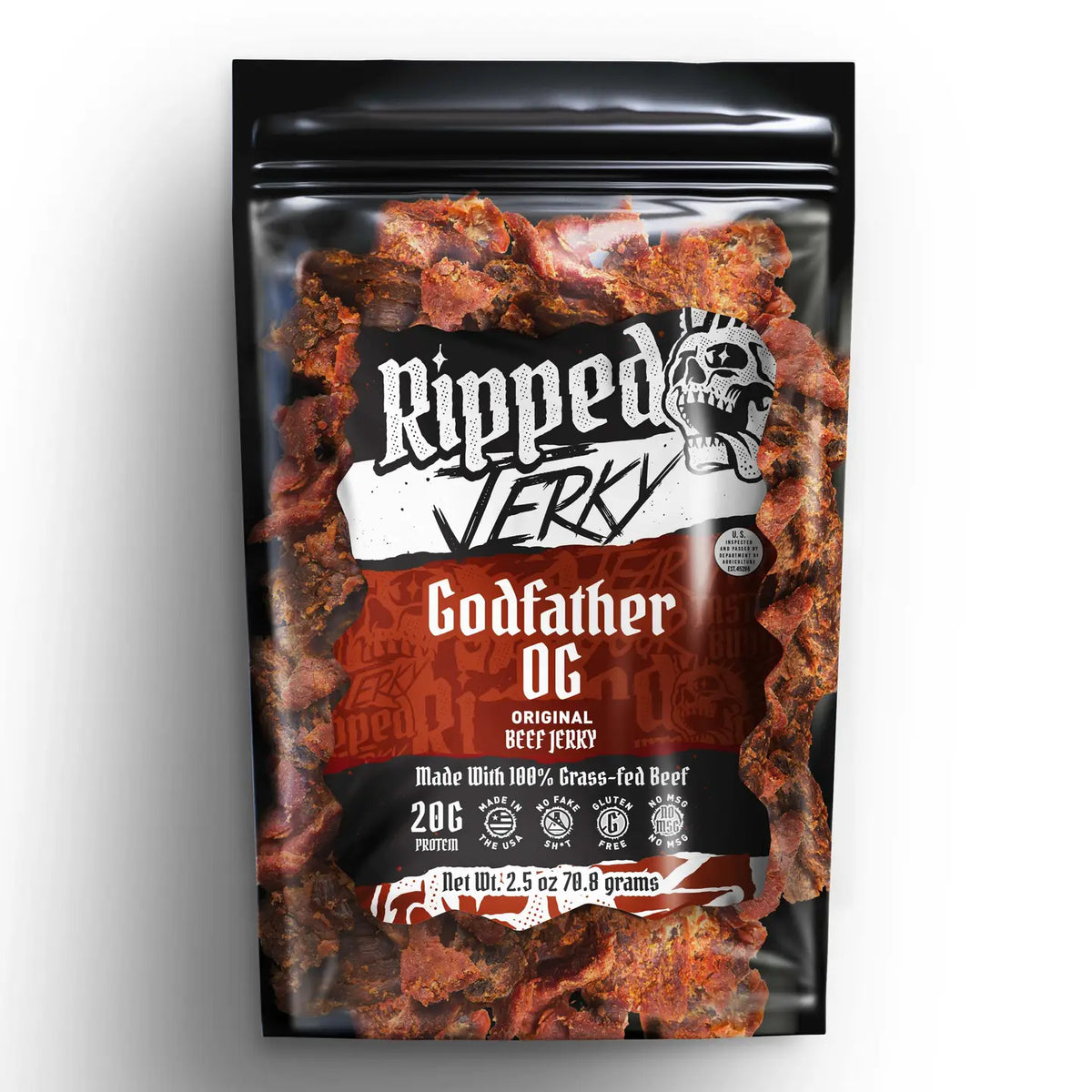 Godfather OG Beef Jerky - Ripped
