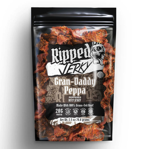 Gran Daddy Pepper Beef Jerky - Ripped
