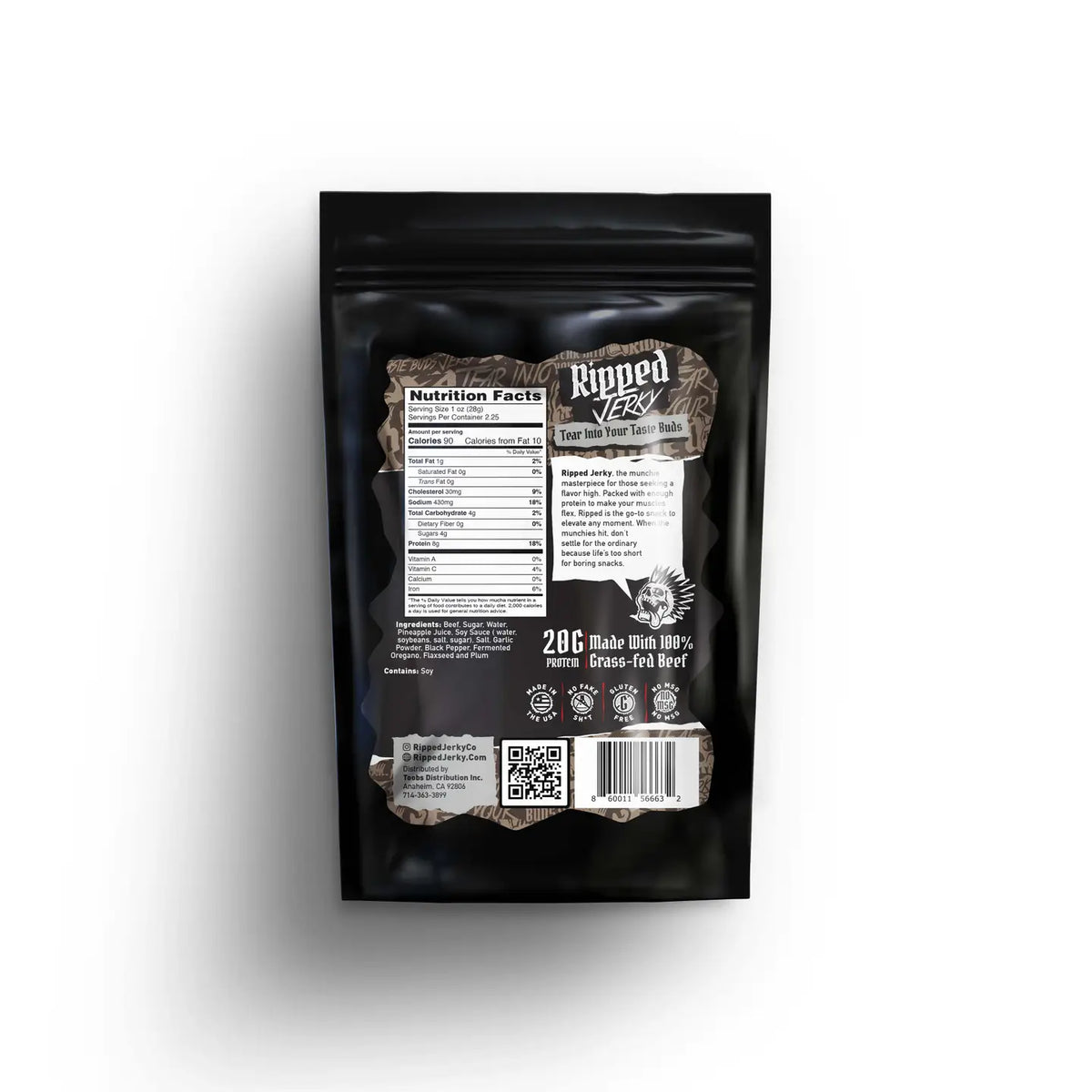 Gran Daddy Pepper Beef Jerky - Ripped