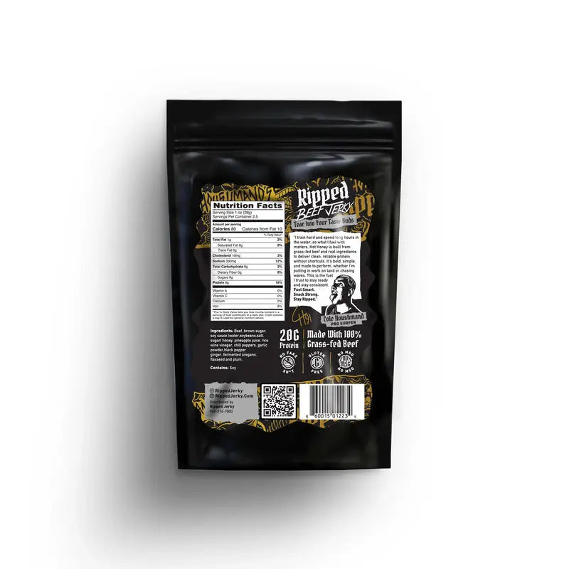 Hot Honey Beef Jerky - Ripped