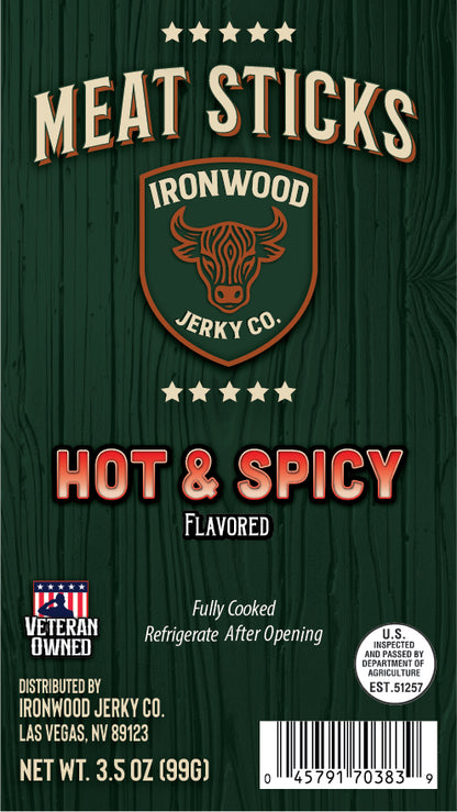 Hot & Spicy Meat Snack Sticks 3.5 oz