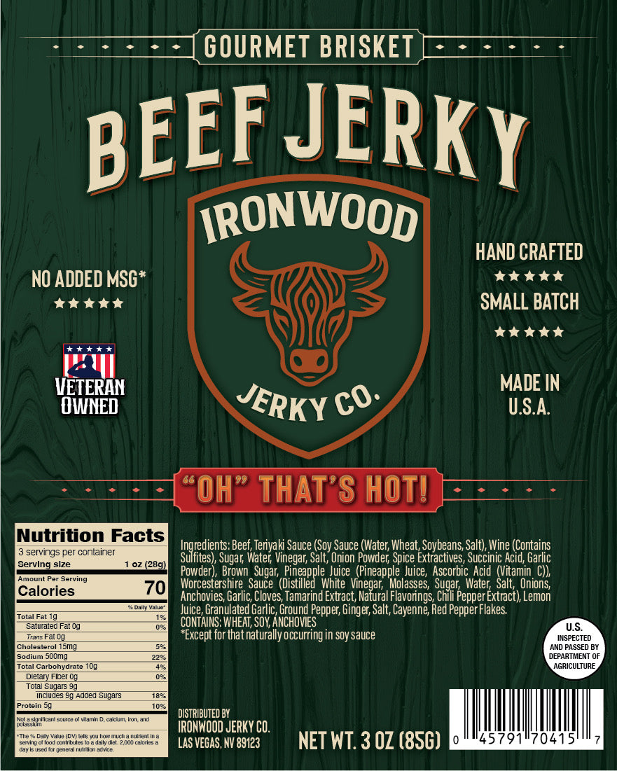 OH THAT IS HOT Cayenne Pepper Brisket Beef Jerky