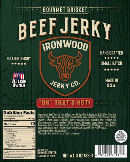 OH THAT IS HOT Cayenne Pepper Brisket Beef Jerky