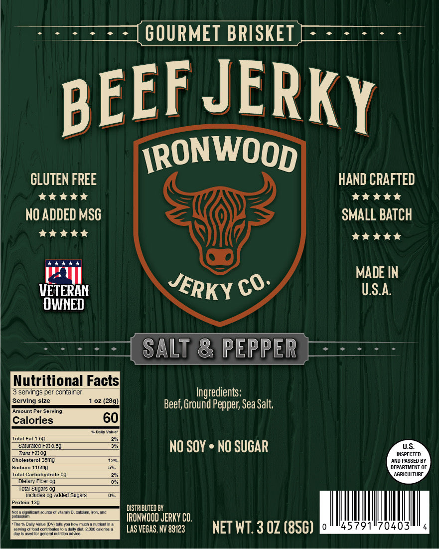 🔥 Ironwood “Mild-to-Spicy” 10-Bag Jerky Bundle
