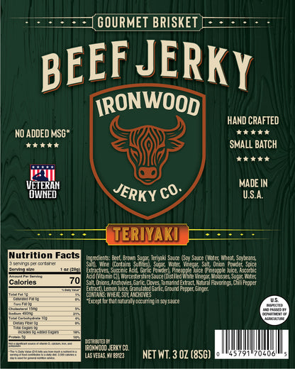 🔥 Ironwood “Mild-to-Spicy” 10-Bag Jerky Bundle