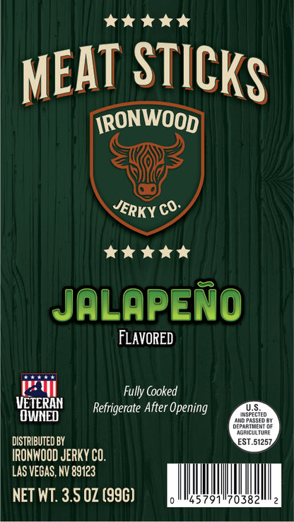 Jalapeno Flavored Meat Snack Sticks 3.5 oz