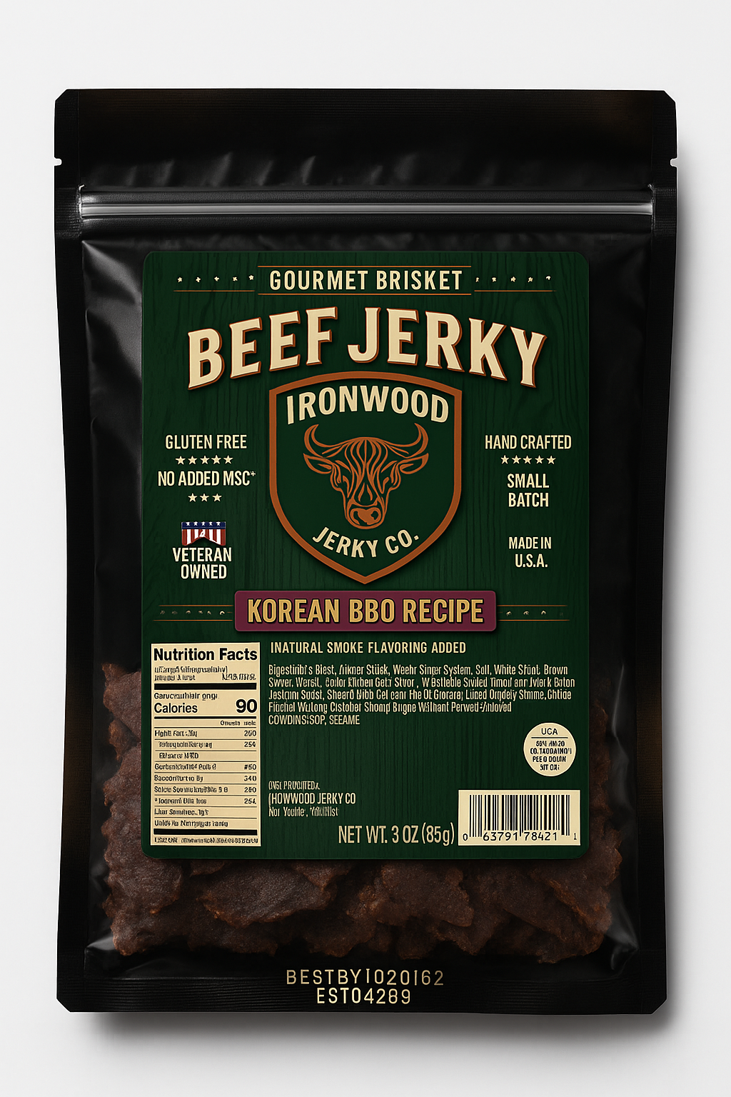 Original Flavor Brisket Beef Jerky (GLUTEN FREE)