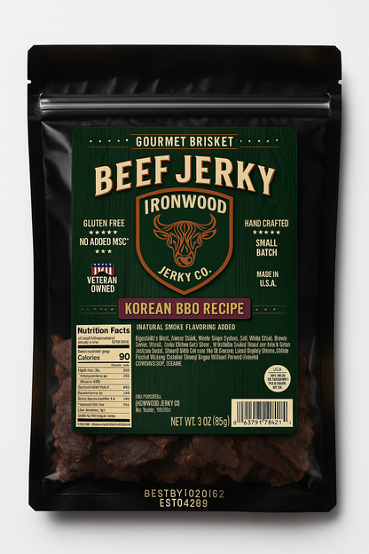 Korean BBQ Brisket Beef Jerky
