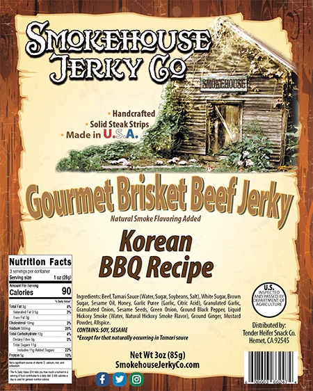 Korean BBQ Brisket Beef Jerky