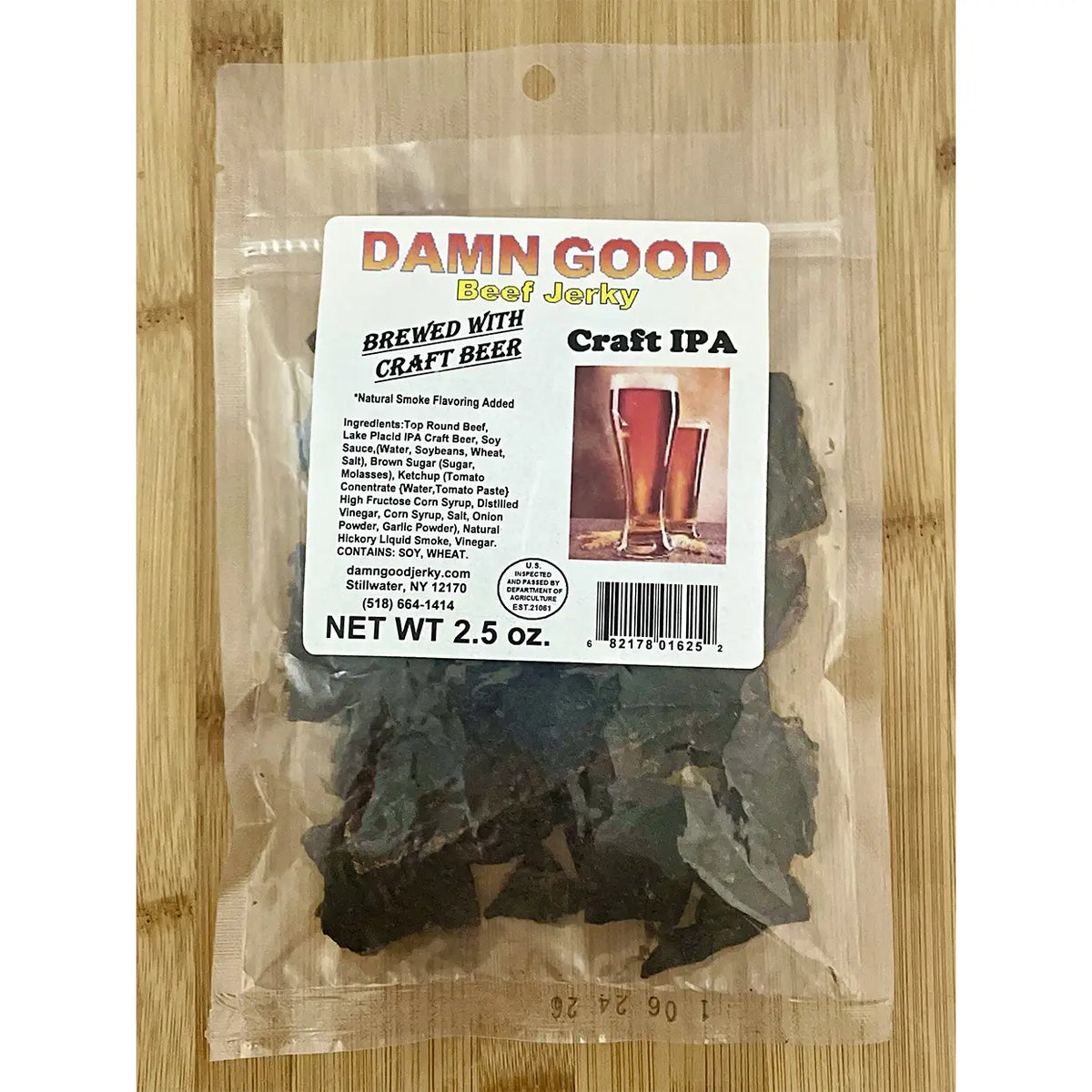 Lake Placid Craft Beer Beef Jerky 2.85 oz - DamnG