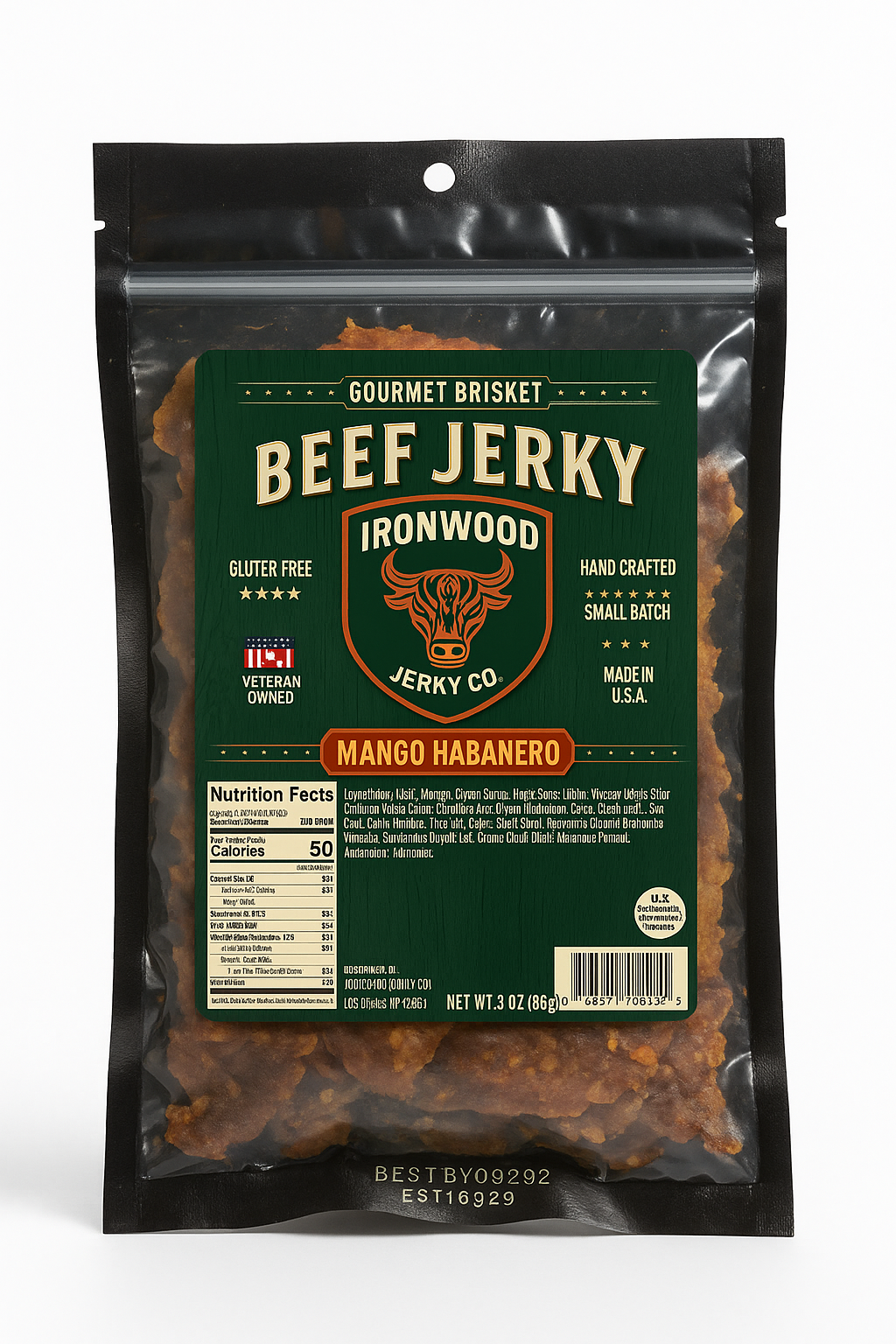 Mango Habanero Brisket Beef Jerky