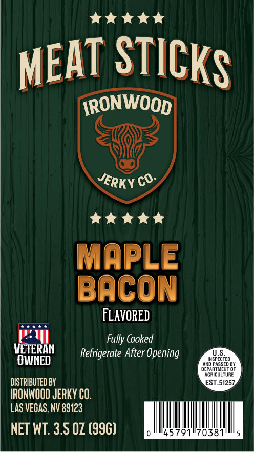 Maple Bacon Meat Snack Sticks 3.5 oz