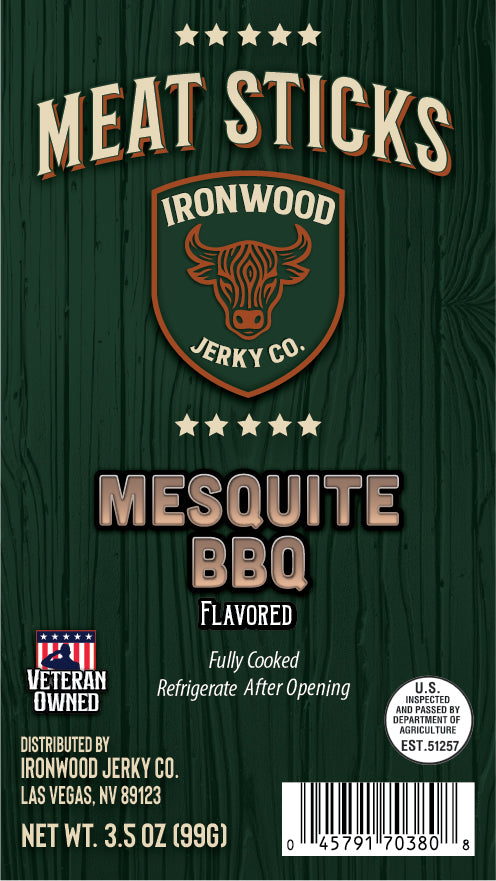 Mesquite BBQ Meat Snack Sticks 3.5 oz