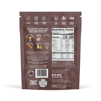 Salt & Pepper Mushroom Jerky