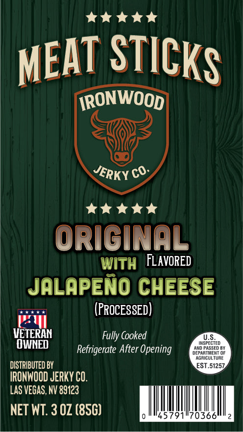 Original Meat Snack Stick with Jalapeno Cheese