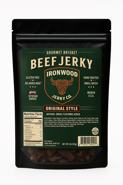 Original Flavor Brisket Beef Jerky (GLUTEN FREE)