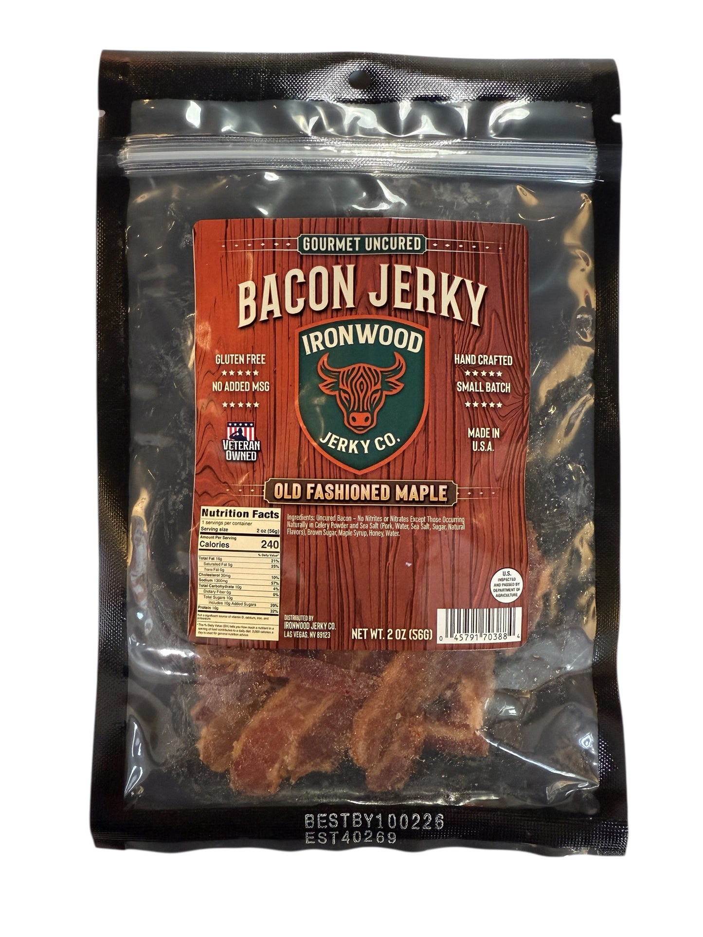 Maple Bacon Jerky - GLUTEN FREE