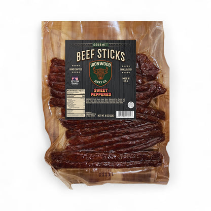 1/2 Pound of Sweet Peppered Beef Sticks