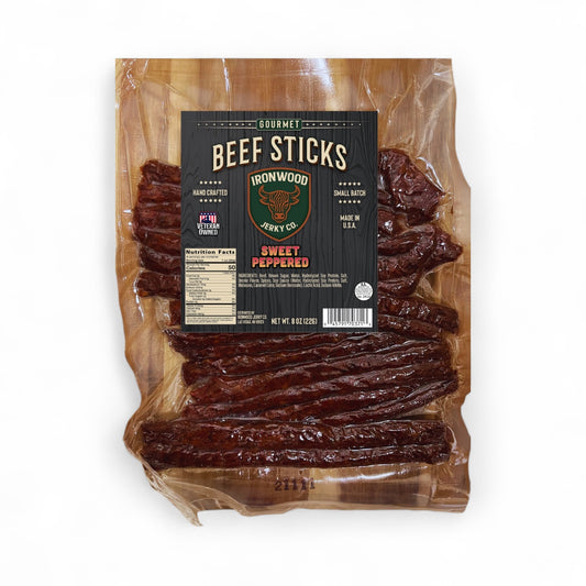 1/2 Pound of Sweet Peppered Beef Sticks