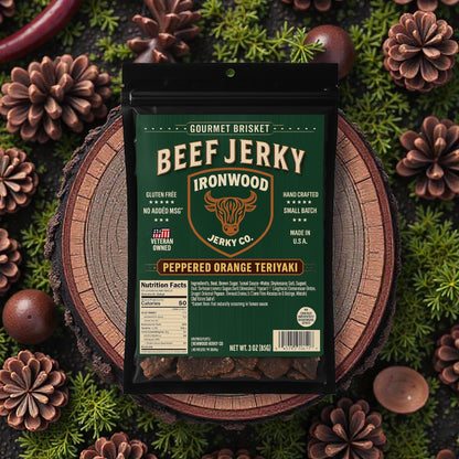 Peppered Orange Teriyaki Beef Jerky