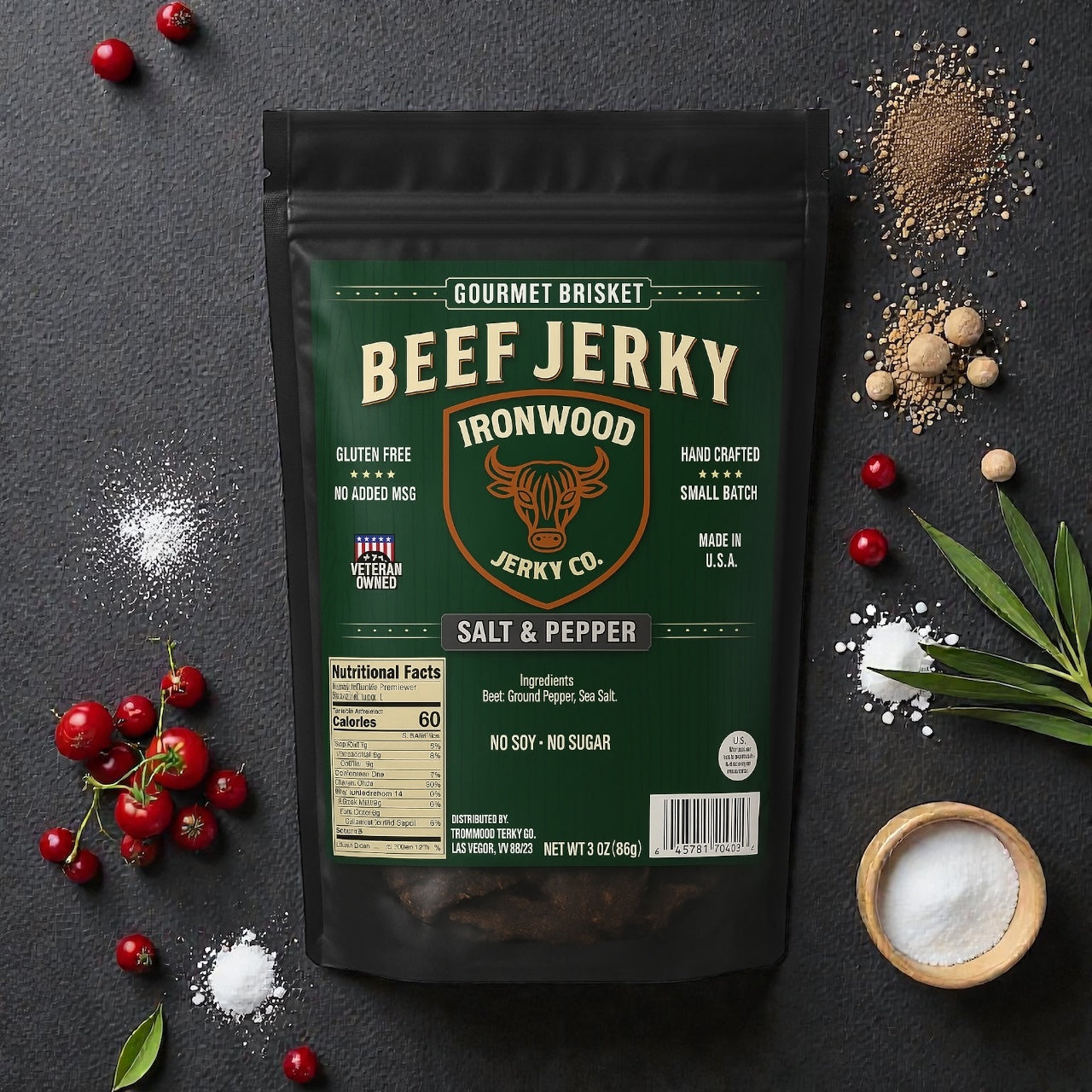 Salt & Pepper Beef Jerky
