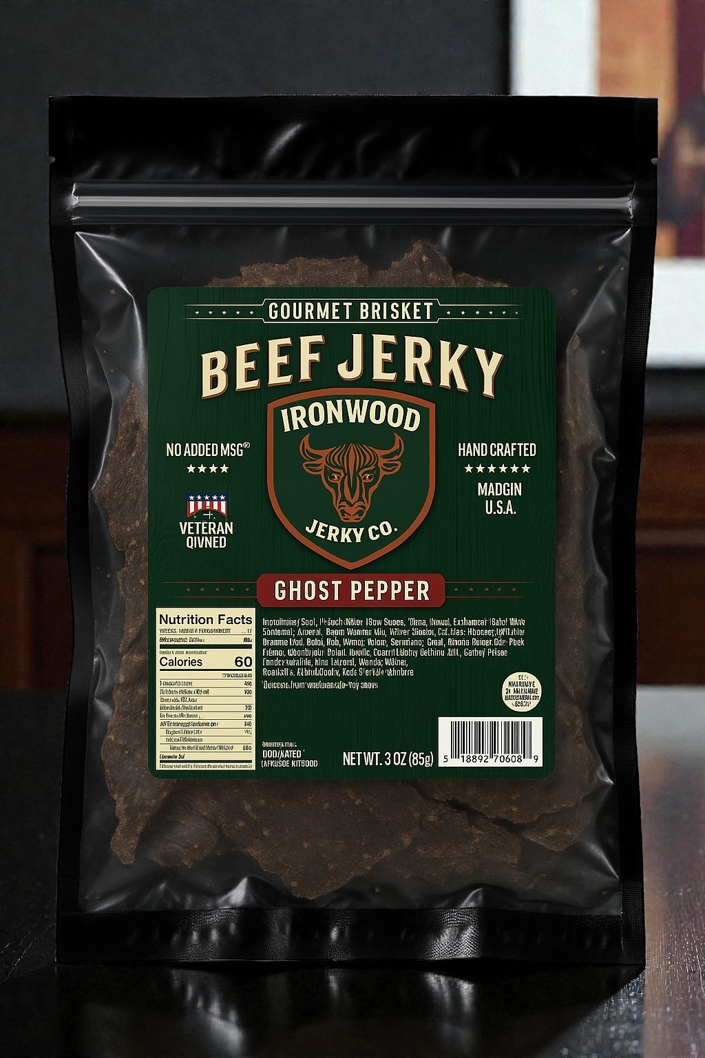 Ghost Pepper Brisket Beef Jerky